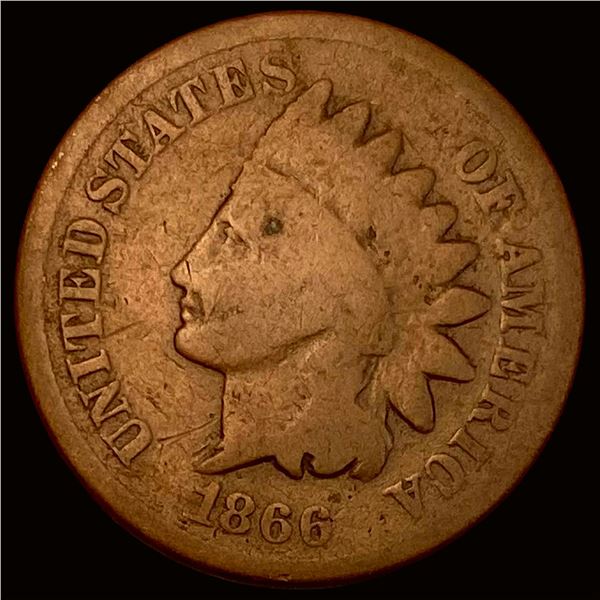 1866 Indian Head Cent NICELY CIRCULATED