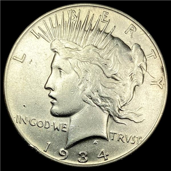 1934-S Silver Peace Dollar CLOSELY UNCIRCULATED