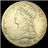 Image 1 : 1838 Capped Bust Silver Half Dollar LIGHTLY CIRCULATED