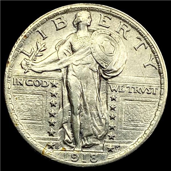 1918-S Standing Liberty Quarter CLOSELY UNCIRCULATED