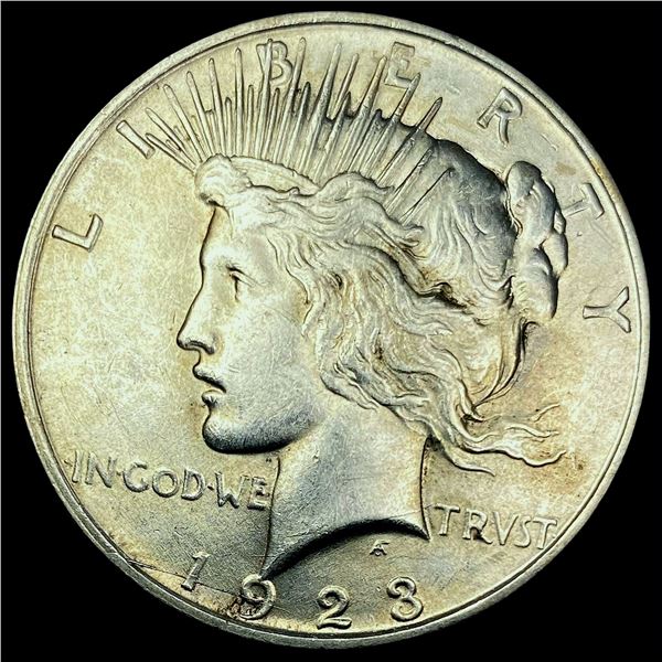 1923-D Silver Peace Dollar CHOICE AU