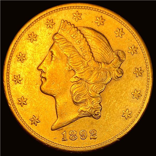 1892-S Gold $20 Double Eagle UNCIRCULATED