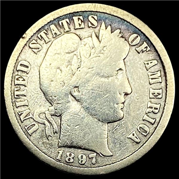 1897-O Silver Barber Dime NICELY CIRCULATED