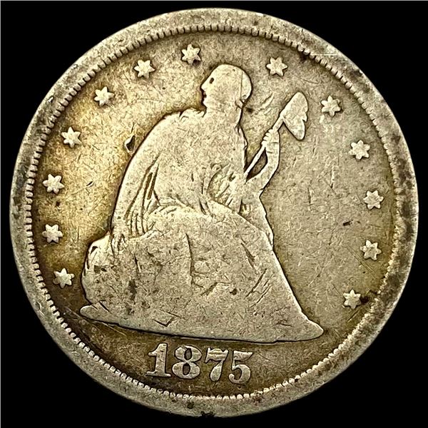 1875-S Silver Twenty Cents NICELY CIRCULATED