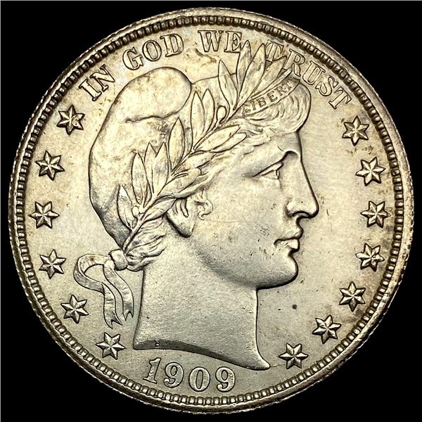 1909 Silver Barber Half Dollar UNCIRCULATED