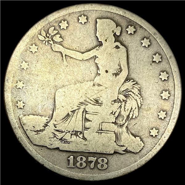 1878-S Silver Trade Dollar NICELY CIRCULATED