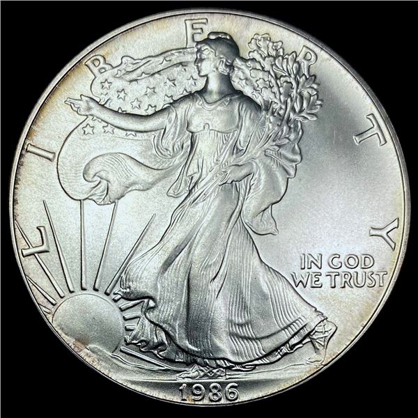 1986 1oz Silver American Eagle $1 SUPERB GEM BU