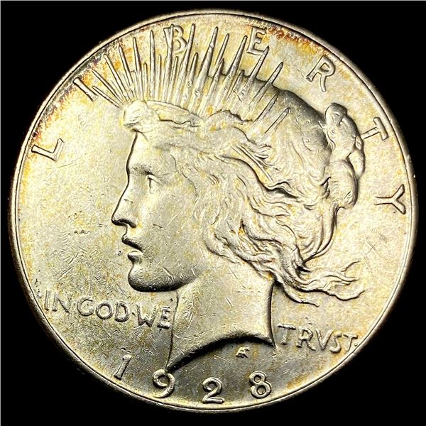 1928-S Silver Peace Dollar CLOSELY UNCIRCULATED