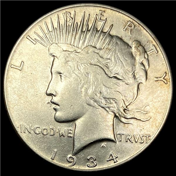 1934-S Peace Silver Dollar CLOSELY UNCIRCULATED