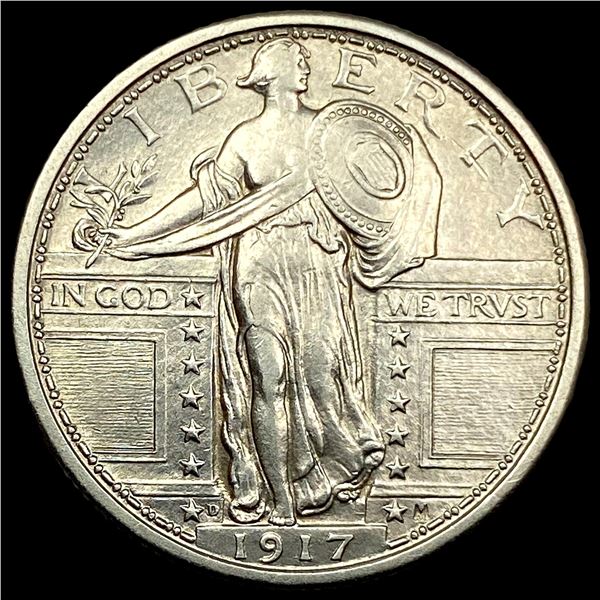 1917-D Type 1 Standing Liberty Quarter CLOSELY UNCIRCULATED
