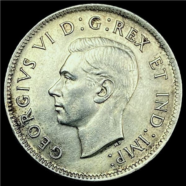 1937 Canada Silver 25 Cents CHOICE AU