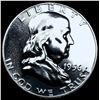 Image 1 : 1956 Franklin Silver Half Dollar GEM PROOF