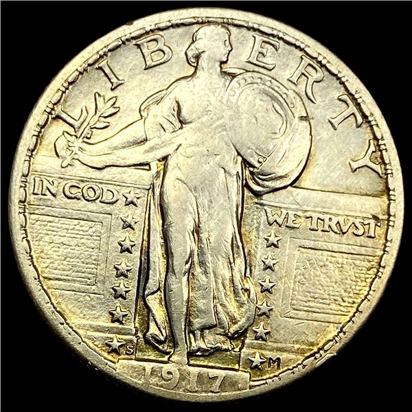 1917-S Type 2 Standing Liberty Quarter NEARLY UNCIRCULATED