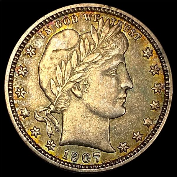 1907-D Silver Barber Quarter CLOSELY UNCIRCULATED