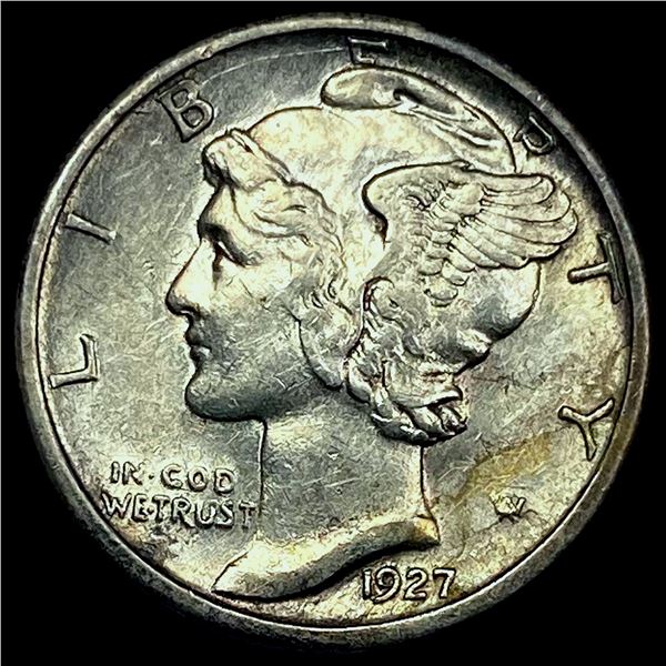 1927-S Silver Mercury Dime CHOICE AU