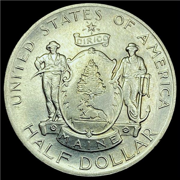 1920 Silver Maine Half Dollar GEM BU