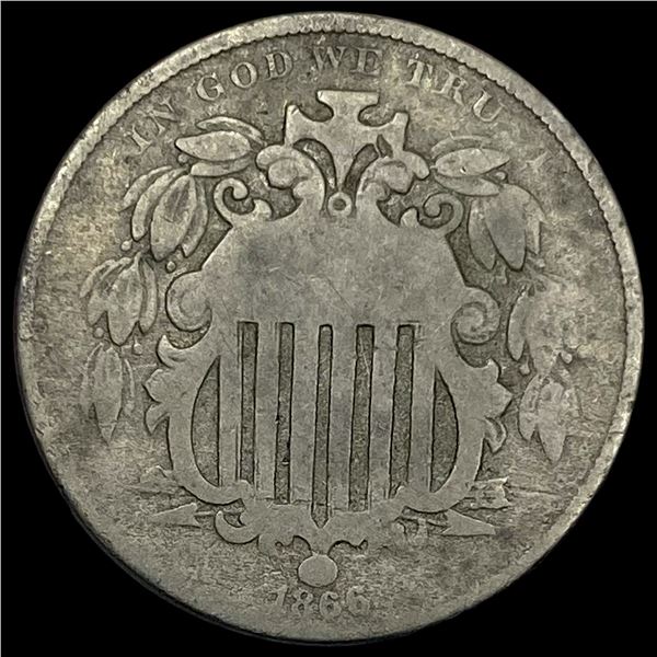 1866 Shield Nickel NICELY CIRCULATED