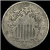 Image 1 : 1866 Shield Nickel NICELY CIRCULATED