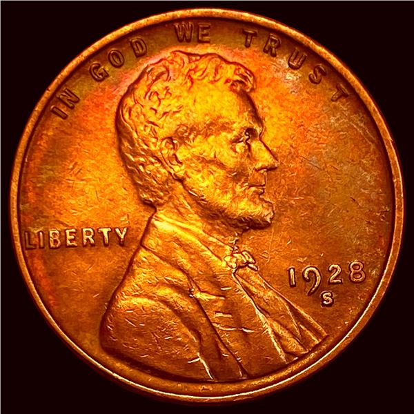 1928-S Lincoln Wheat Cent CLOSELY UNCIRCULATED