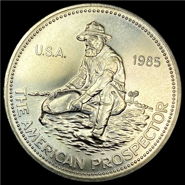 1985 1oz Silver Engelhard American Prospector UNCIRCULATED