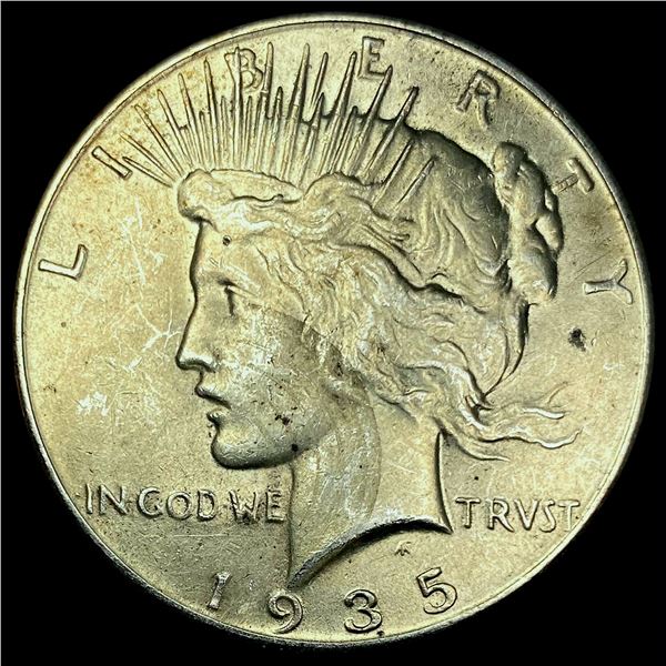 1935 Silver Peace Dollar CHOICE AU