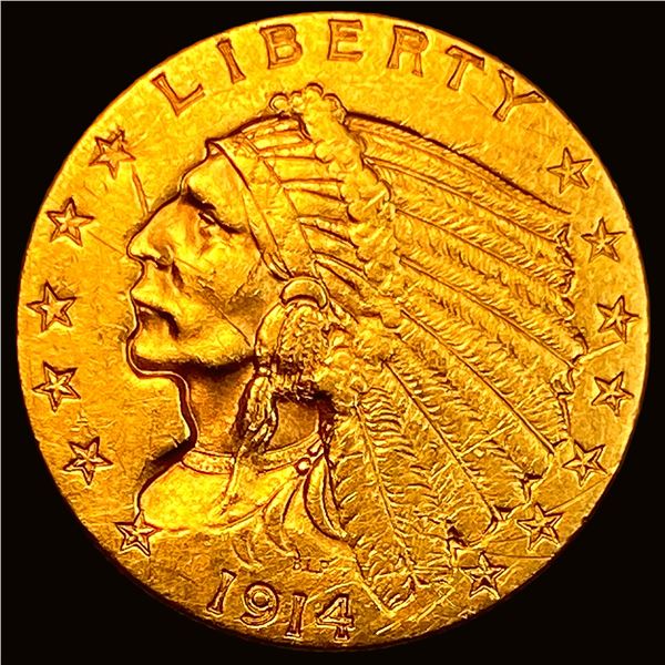 1914 Indian Head Gold $2.50 Quarter Eagle UNCIRCULATED