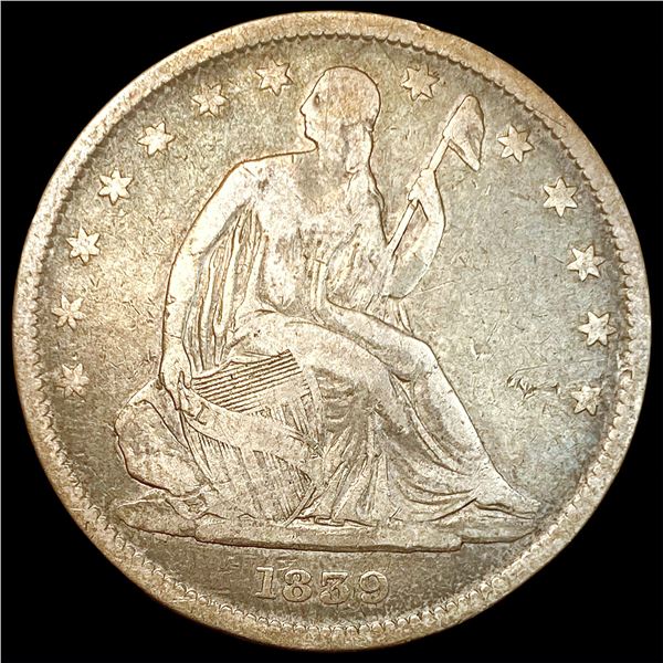 1839 Seated Liberty Half Dollar NICELY CIRCULATED