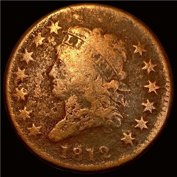 1812 Classic Head Large Cent NICELY CIRCULATED