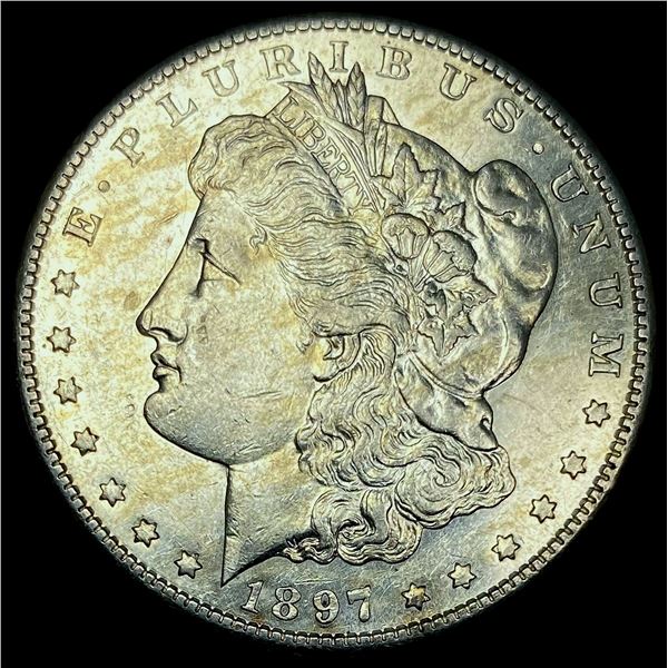 1897-S Silver Morgan Dollar CHOICE AU