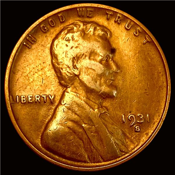 1931-S Lincoln Wheat Cent NEARLY UNCIRCULATED