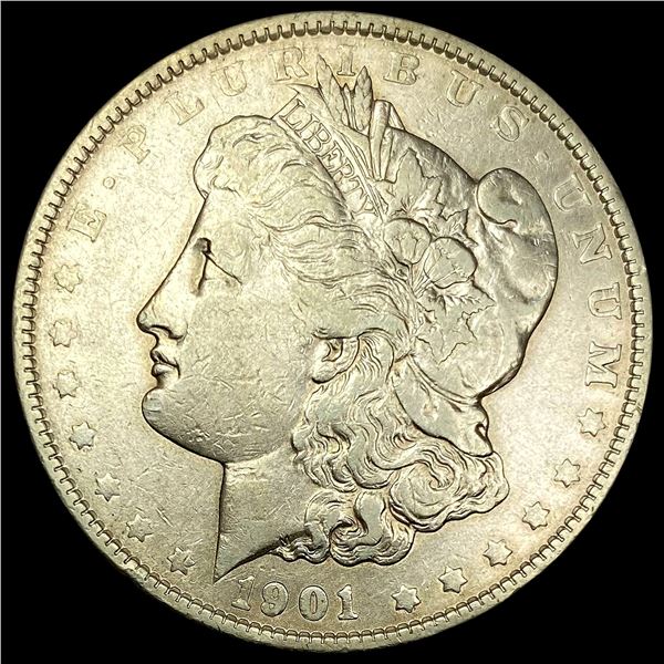 1901 Silver Morgan Dollar NEARLY UNCIRCULATED