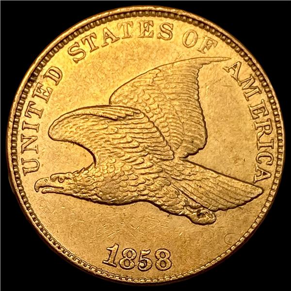 1858 Flying Eagle Cent CHOICE AU