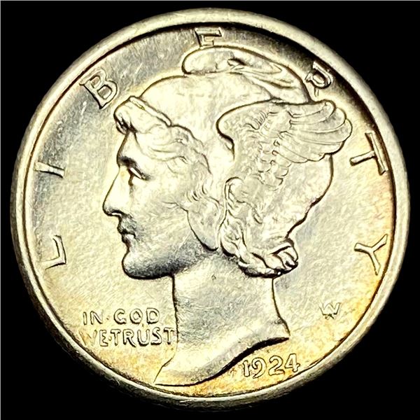 1924-S Silver Mercury Dime CLOSELY UNCIRCULATED