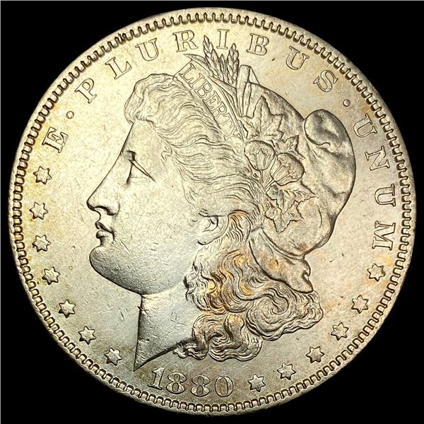 1880-O Micro O Silver Morgan Dollar CLOSELY UNCIRCULATED