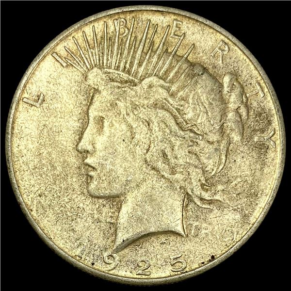 1925-S Silver Peace Dollar NEARLY UNCIRCULATED