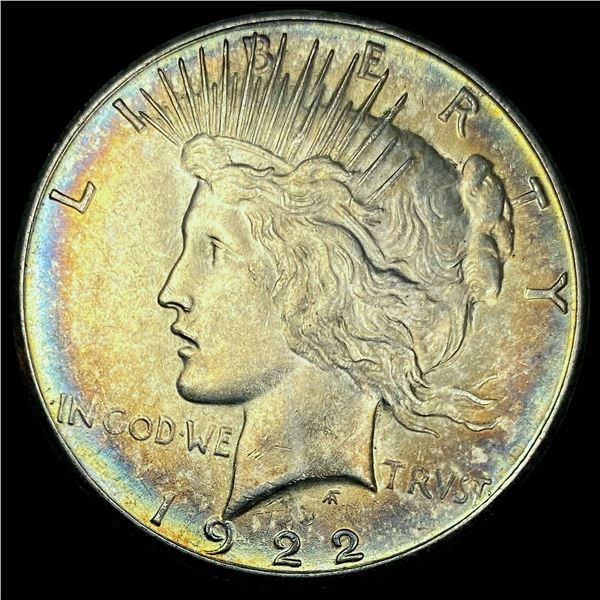 1922-S Silver Peace Dollar CHOICE AU