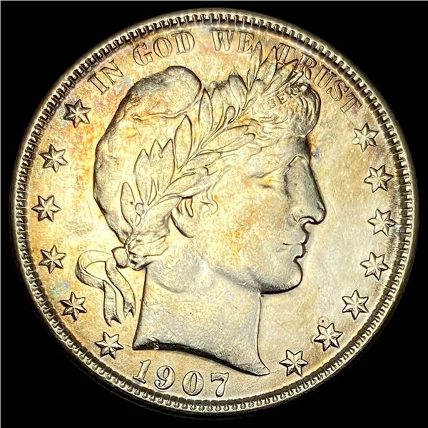 1907-O Silver Barber Half Dollar UNCIRCULATED