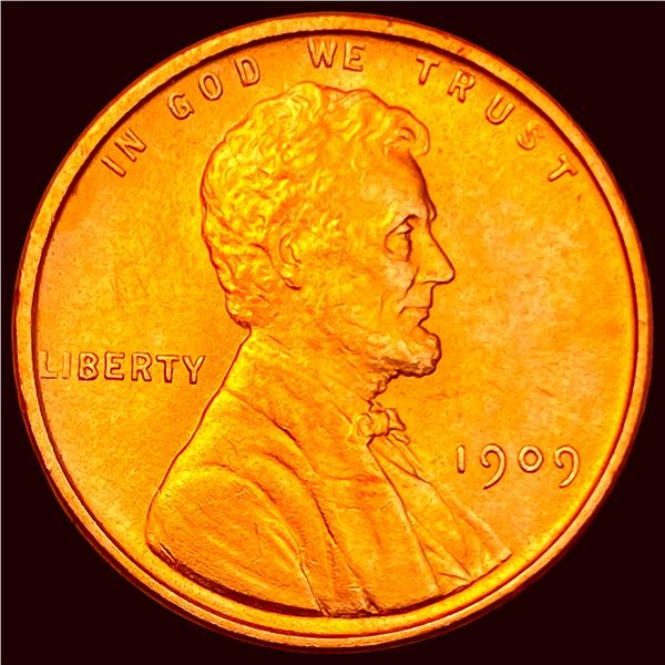 1909 VDB Lincoln Wheat Cent CHOICE BU