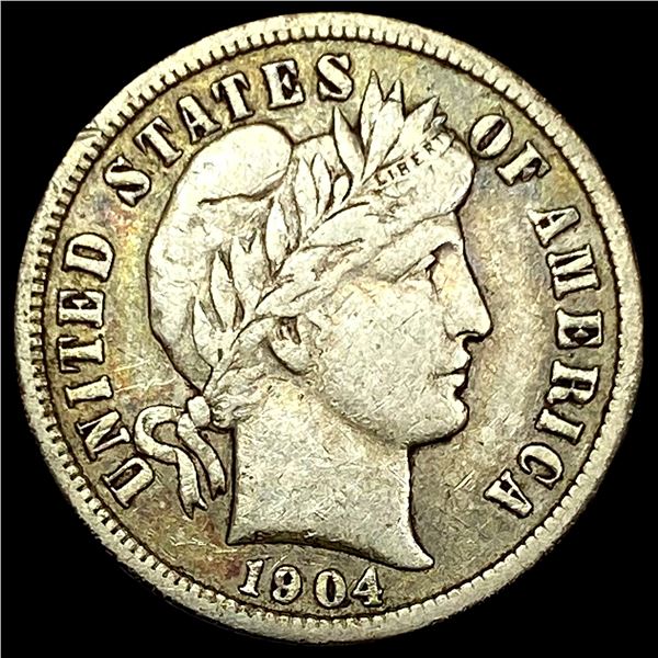 1904 Silver Barber Dime LIGHTLY CIRCULATED