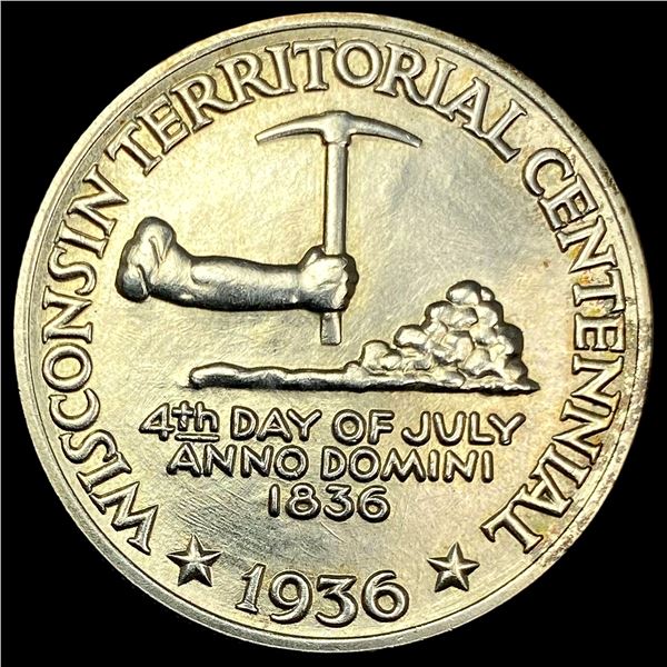 1936 Silver Wisconsin Half Dollar UNCIRCULATED