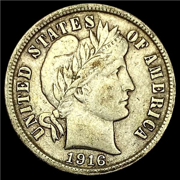 1916 Silver Barber Dime LIGHTLY CIRCULATED