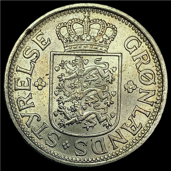 1926 Greenland 25 Ã˜re CHOICE BU