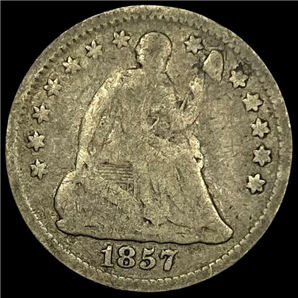 1857 Seated Liberty Half Dime NICELY CIRCULATED