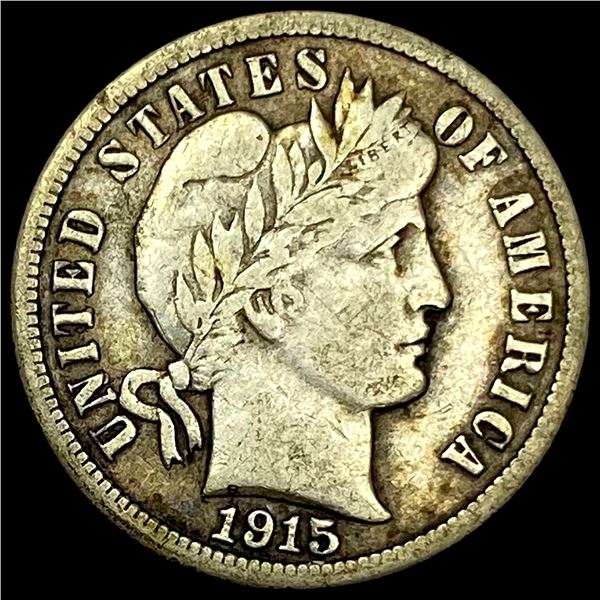 1915 Silver Barber Dime LIGHTLY CIRCULATED