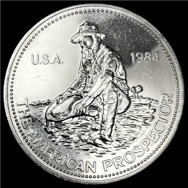 1985 1oz Silver Engelhard American Prospector UNCIRCULATED