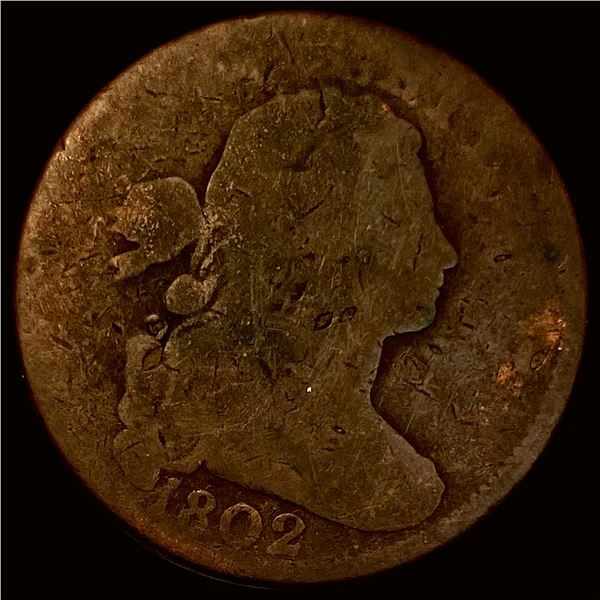 1802 Draped Bust Large Cent NICELY CIRCULATED