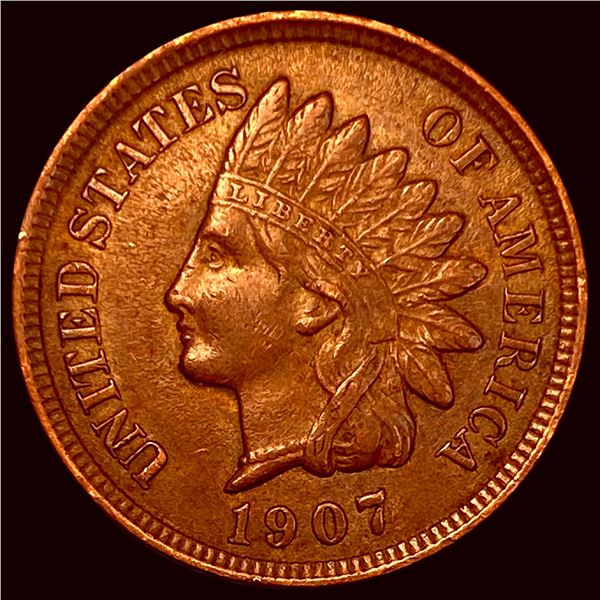 1907 Indian Head Cent CLOSELY UNCIRCULATED