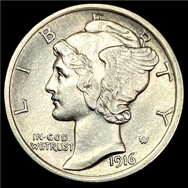 1916 Silver Mercury Dime UNCIRCULATED