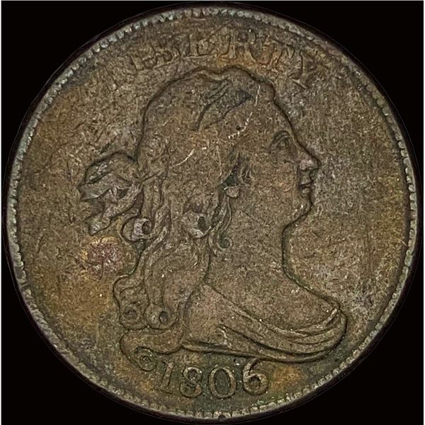 1806 Draped Bust Half Cent NICELY CIRCULATED