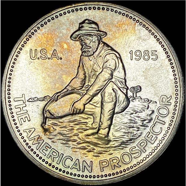 1985 1oz Silver Engelhard American Prospector UNCIRCULATED
